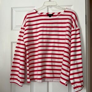 J. Crew Mariner Cloth Puff Sleeve Top